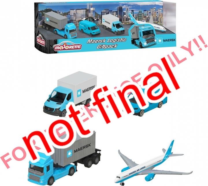 Produktbild Majorette MAERSK 4 Pieces Giftpack