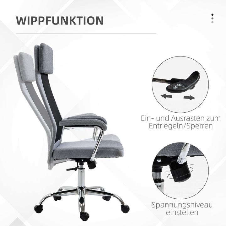 Actual product image Vinsetto Ergonomic office chair with high backrest