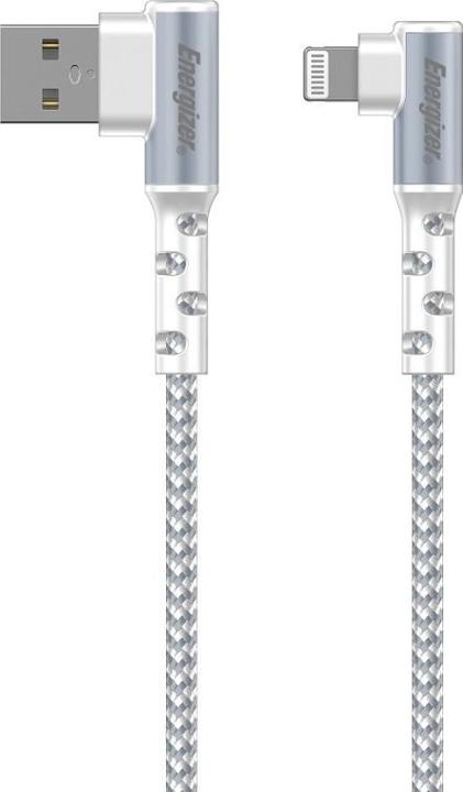 Energizer 90°-Kabel - USB-C - 2 m, weiss (2 m, USB 3.2 Gen 1)