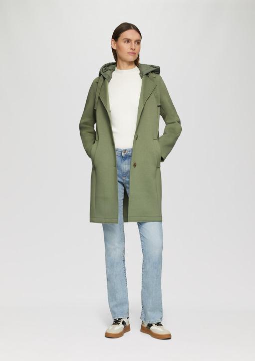 Produktbild S.Oliver Outdoor-Mantel Scubamantel mit abnehmbarer Kapuze