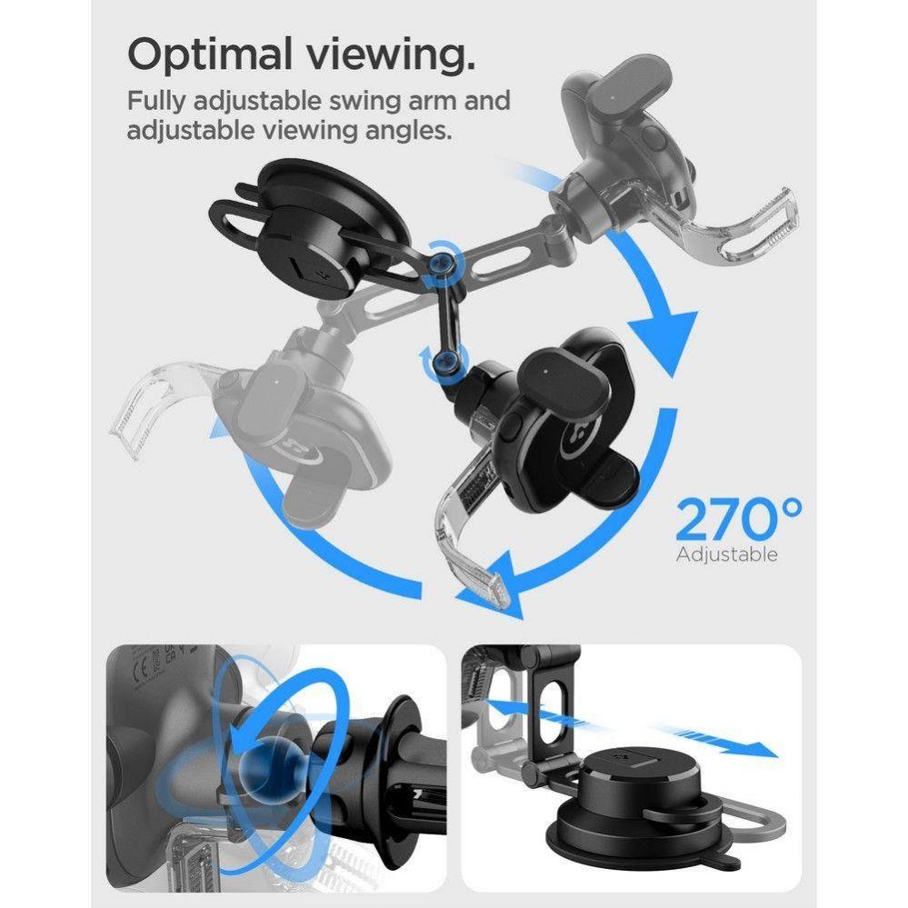 Thumbnail - Spigen Autohalterung mit Ladegerät UTS35W Onetap Universal Windschutzscheibe & Armaturenbrett, Smartphone Halterung, Sch...