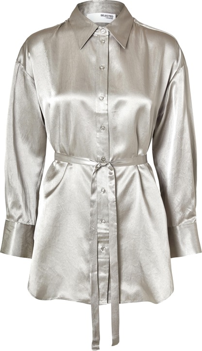 Selected Femme Langarm Satinbluse