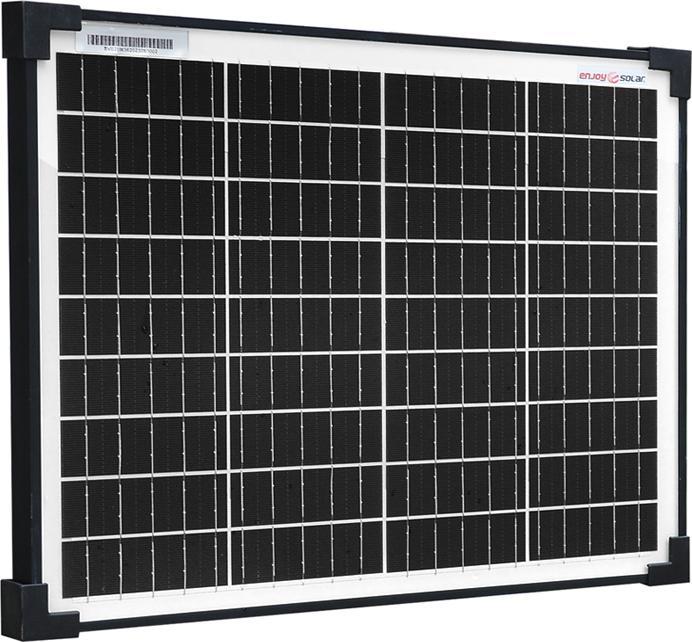 Produktbild Enjoy solar Monokristallines Solarmodul 20W/12V (20 W, 1.60 kg)