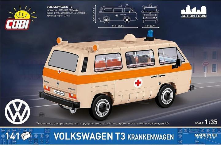 Produktbild Cobi COBI-24636 - 146 PCS VOLKSWAGEN 24636 T3 KRANKENWAGEN