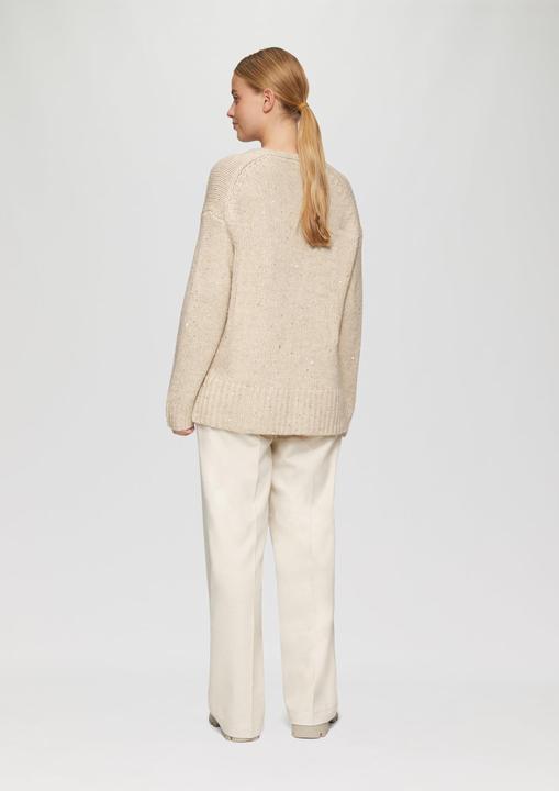 Actual product image S.Oliver Strickpullover Oversized Strickpullover mit Glitzergarn und Pailletten (48)
