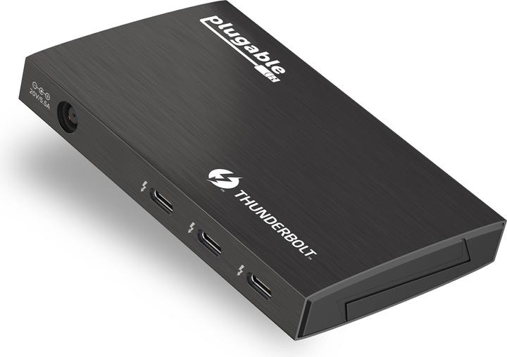 Plugable TBT4 Hub 60W Mac & Windows (Thunderbolt, 3 Ports)