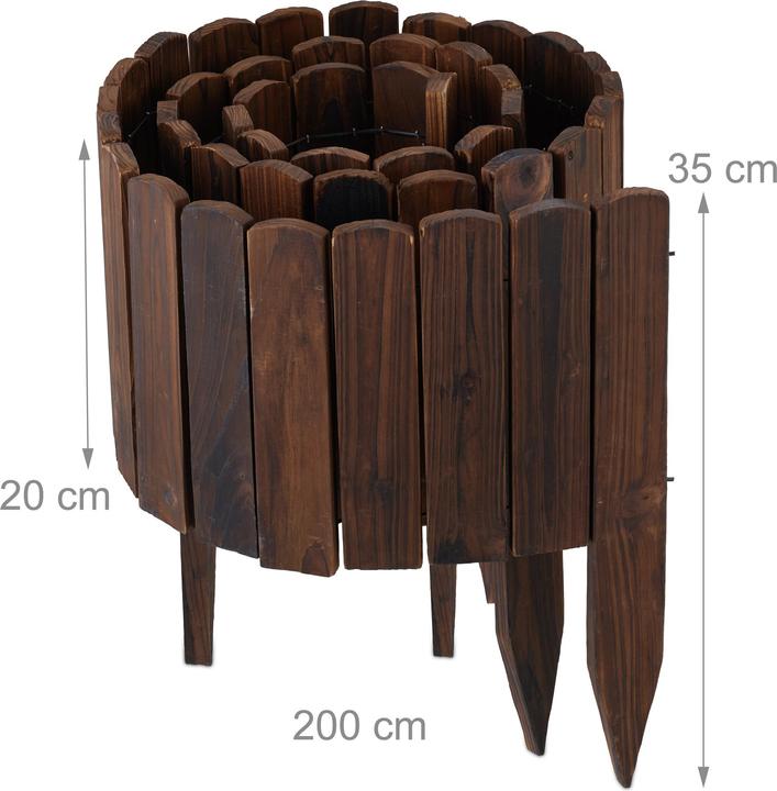 Productafbeelding Relaxdays Beeteinfassung (200 cm)