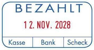 Produktbild Colop Datumsstempel selbstfärbend S260 Abmessung der Stempelfläche: 45 x 24 mm Schreibfarbe des Stempel...