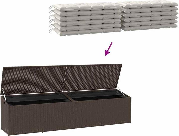 Actual product image vidaXL Garten-Aufbewahrungsbox