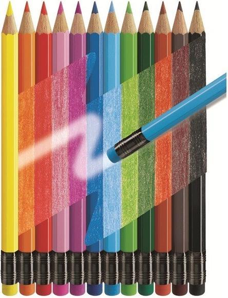 Produktbild Faber-Castell Radierbare Farbstifte (Mehrfarbig, 12 x)