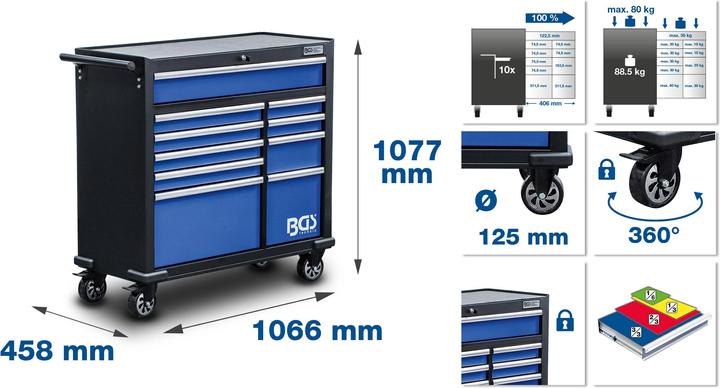 Actual product image BGS Workshop trolley XXL (10 x)