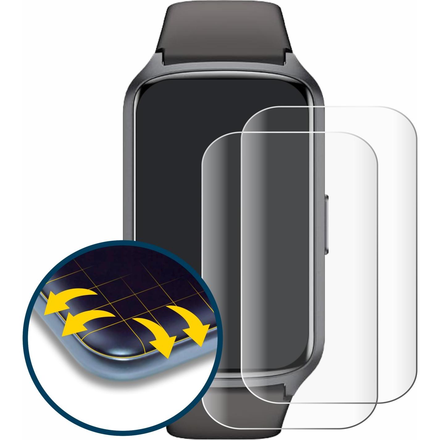 Thumbnail - BROTECT Fullscreen Schutzfolie Displayschutz Folie Klar Transparent, Smartwatch Schutzfolie, Transparent