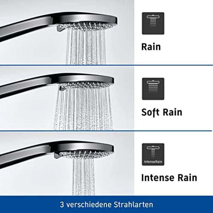 Image du produit Duravit Set de douche noir mat (3 Types de jets, 14 l/min)