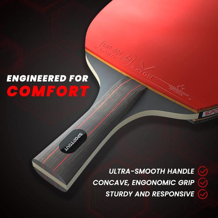 Actual product image Sportout Table tennis bat set