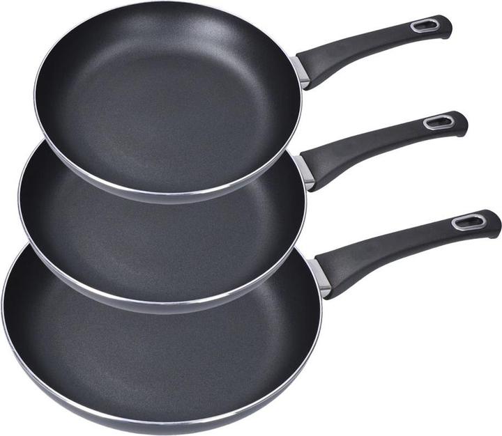 EDM Set 3 non-stick pans "basic line" gourmet kitchen (Bratpfanne, 20 x 4.20 cm)