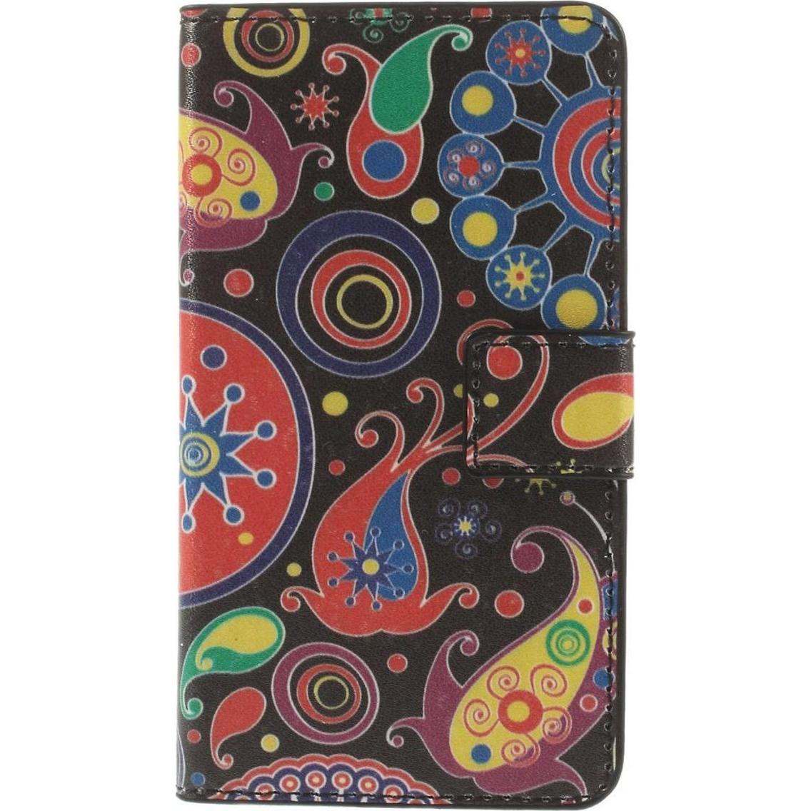 König Design Schutzhülle Handytasche (Flip Quer) für Handy Huawei Ascend Y330 Abstrakter Farbflash (Huawei Ascend Y330),...