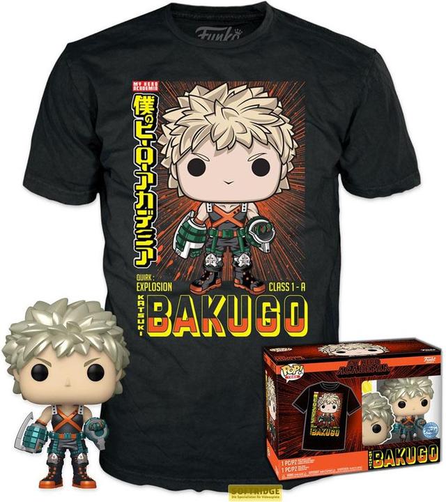Produktbild Funko My Hero Academia POP! & Tee Vinyl Figur & T-Shirt Set Katsuki (MT) Grösse M (M)