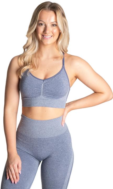 Actual product image Better Bodies Curve Scrunch Bra - Blue Melange (XS)
