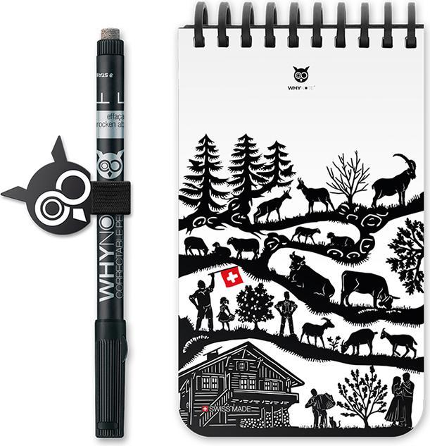 Actual product image Whynote Bloc-note effaçable de poche Poya - (9 x 15 cm)