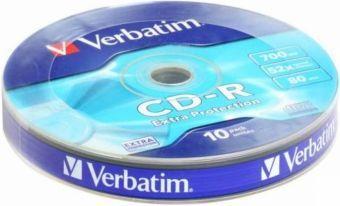 Produktbild Verbatim 10 x CD-R 700MB (80 Min) 52x (10x)