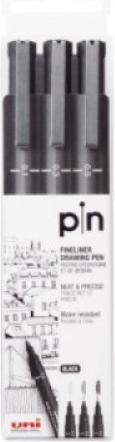 Immagine prodotto Uni-ball PIN - Fineliner (Nero, 3 x)