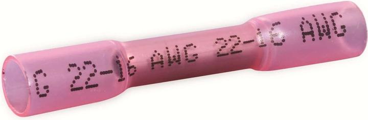 Actual product image Quadrios 22C467 Butt connector with heat shrink tubing 0.5 mm² 1.5 mm² Fully insulated Red 1 set