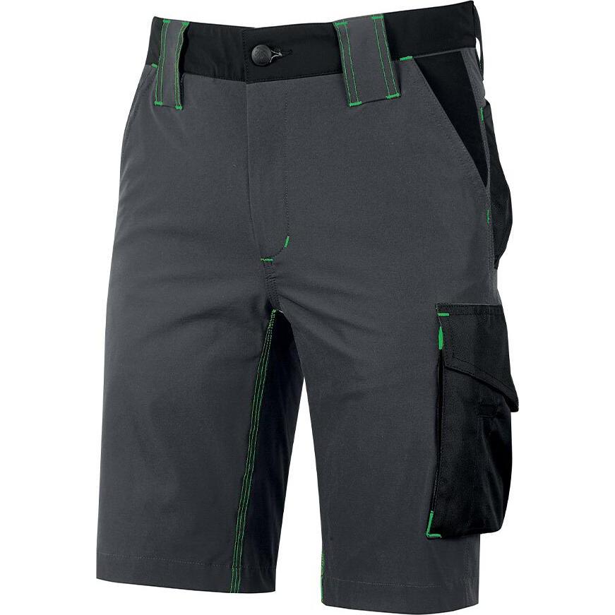 Upower, Pantaloni Da Lavoro, U-Power Bermuda Grigio/Verde Xl (Xl)