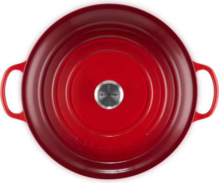 Immagine prodotto Le Creuset Creuset Signature Braadpan - 34 CM - Gietijzer - 12,4 litri - Kersenrood (34 cm, Pirofila + casseruola, Ghisa)