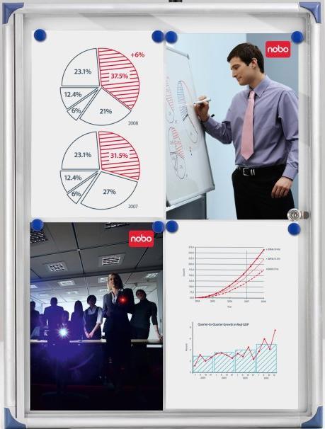 Image du produit Nobo Vitrine d'affichage extra-plate 2xA4