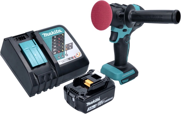 Produktbild Makita DPV 300 RF1 Akku Schleifer Polierer 18 V 50 / 80 mm Brushless + 1x Akku 3,0 Ah + Ladegerät (Exzenterpolierer)