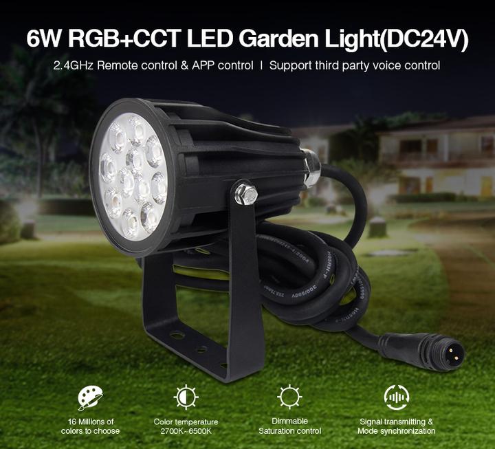 Produktbild Milight Funk Smart LED Gartenspot 6W 24V (550 lm, IP66)