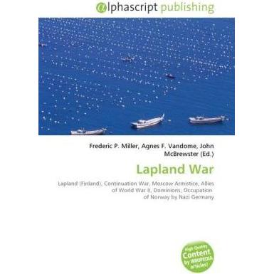 Lapland War, Fachbücher von Frederic P. Miller, Agnes F. Vandome, John McBrewster