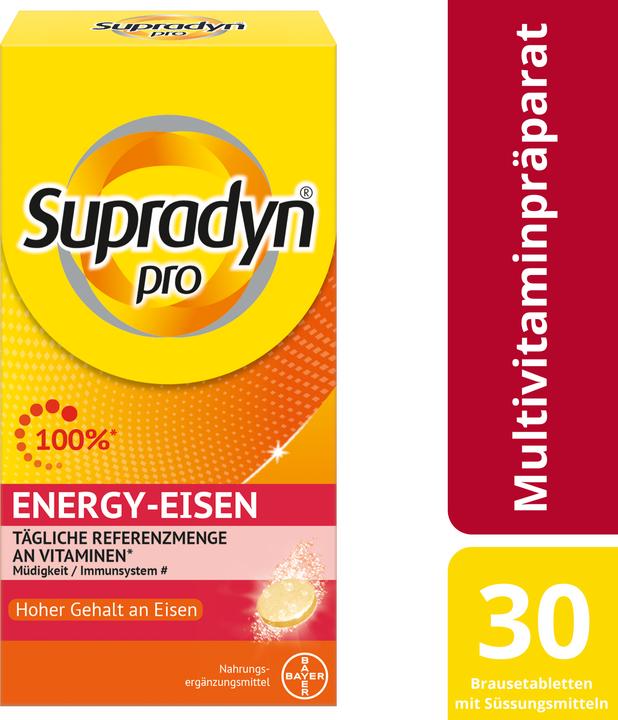 Image du produit Supradyn pro Fer énergétique (30 pièce(s), Cachets, 198 g)