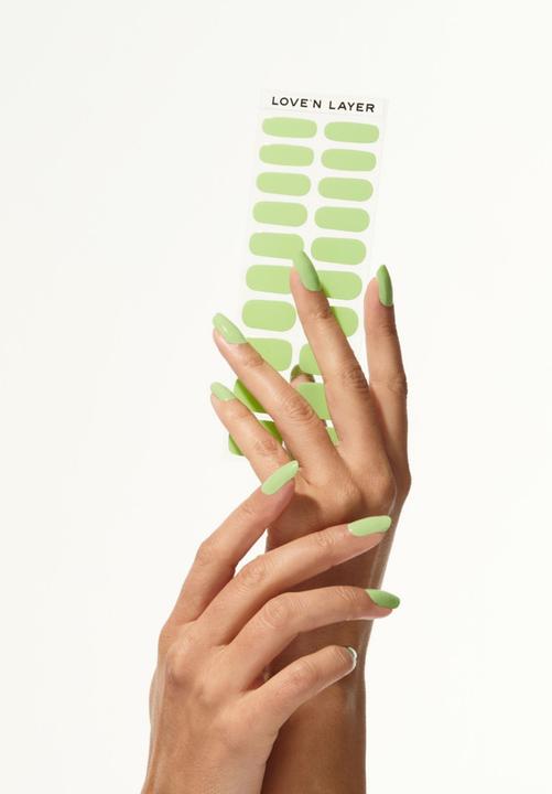 Actual product image Love'n Layer - Solid Cool Green (Nail enamel remover, Solid Cool Green)