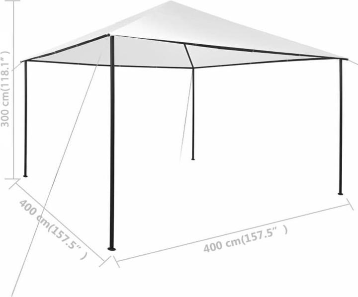 Image du produit vidaXL Pavillon (400 cm, 400 cm)