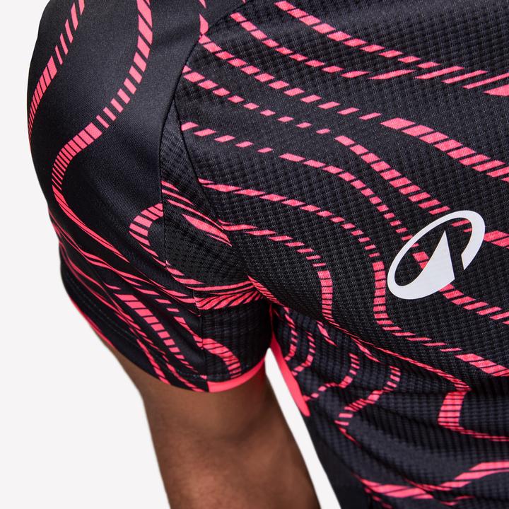 Immagine prodotto Kipsta Damen/Herren Fussball Trikot kurzarm - VIRALTO Topo schwarz/neonrosa (M)