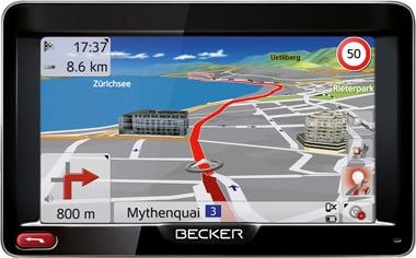Becker ACTIVE 50, TMC, mappe europee (5")
