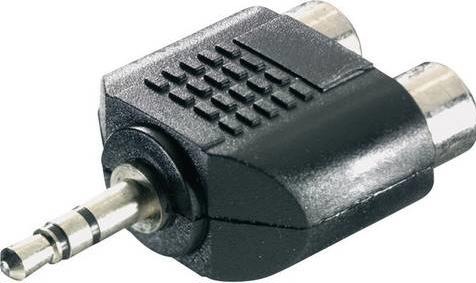 Produktbild SpeaKa Professional Klinke / Cinch Audio Y-Adapter (1x Klinkenstecker 3.5 mm (Audio Splitter)