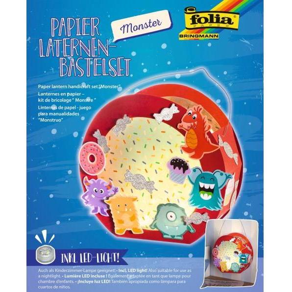 Folia Laternen-Bastelset Monster