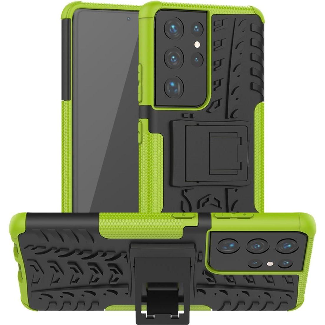Thumbnail - König Design Hülle Handy Schutz für Samsung Galaxy S21 Ultra Case Cover Tasche Etuis Grün Neu (Samsung Galaxy S21 Ultra)...