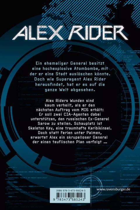 Actual product image Ravensburger Alex Rider, Band 3: Skeleton Key (German, Anthony Horowitz, 2018)