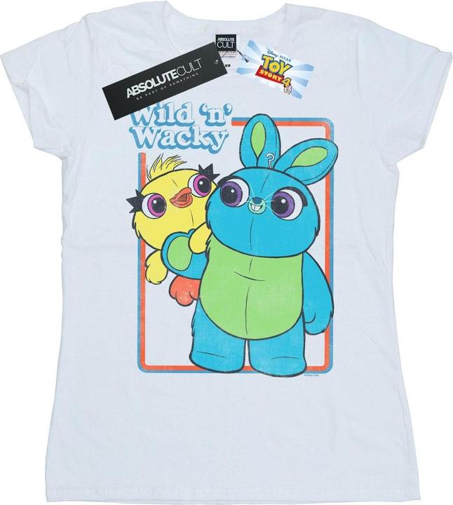 Actual product image Disney Womens/Ladies Toy Story 4 Duck And Bunny Wild And Wacky Cotton T-Shirt (XXL)