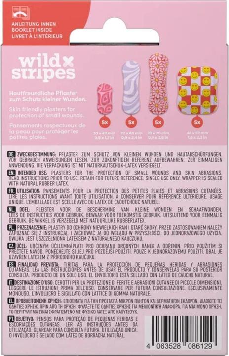 Produktbild Wild Stripes Classic Sensitive Pastel Fun Hypoallergenic Plaster Set (1x)