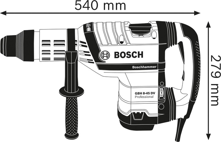 Actual product image Bosch Professional GBH 8-45 DV (Electrical connection)