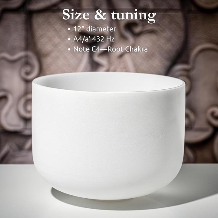 Immagine prodotto Meinl Ciotola di cristallo da 12 pollici (Chakra della radice) (Ciotola canterina, Percussioni)