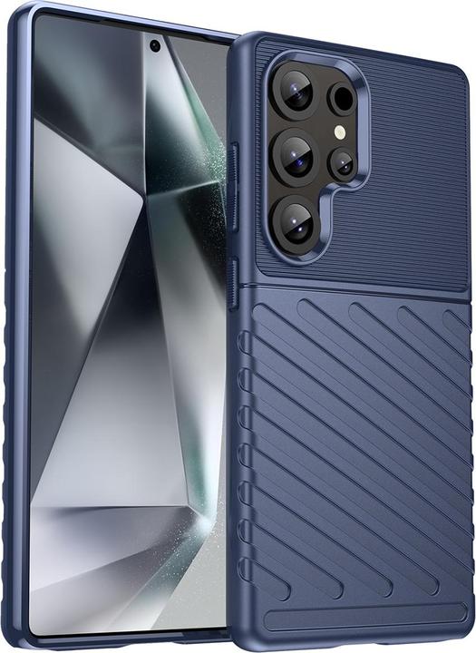 Produktbild Hurtel Thunder Case Hülle für Samsung Galaxy S25 Ultra Silikon Panzerhülle - Blau (Samsung Galaxy S25 Ultra)