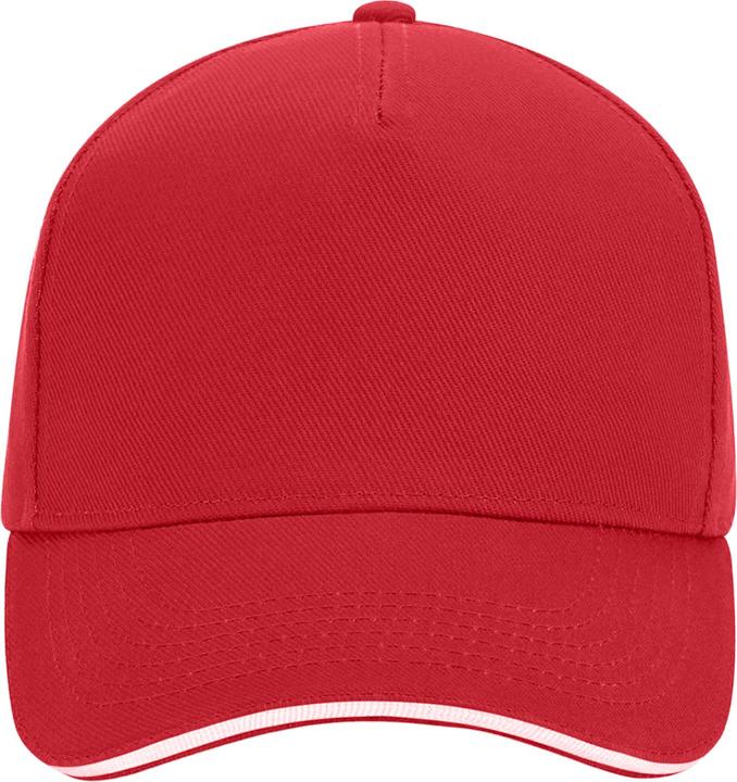 Actual product image Beechfield 5 Panel Sandwich Peak Baseball Cap (One size)