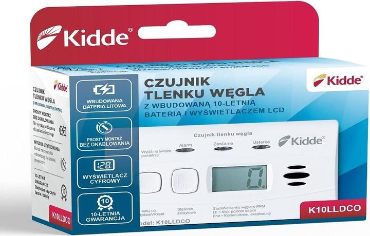 Actual product image Kidde Czujnik czadu z wyświetlaczem K10LLDCO