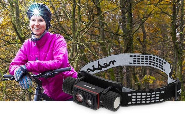 Produktbild Nedis LED stirnlampe | Batteriebetrieben / Stromversorgung über USB | 3.7 V DC | Batterien enthalten (1000 lm)