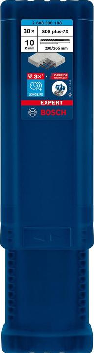 Productafbeelding Bosch Professional Zubehör Expert SDS plus-7X hamerboren, 10 x 200 x 265 mm, 30 st. (10 millimeter)